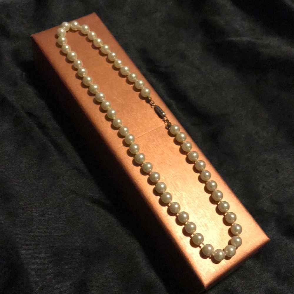 Pearl Necklace - Cream Color Faux